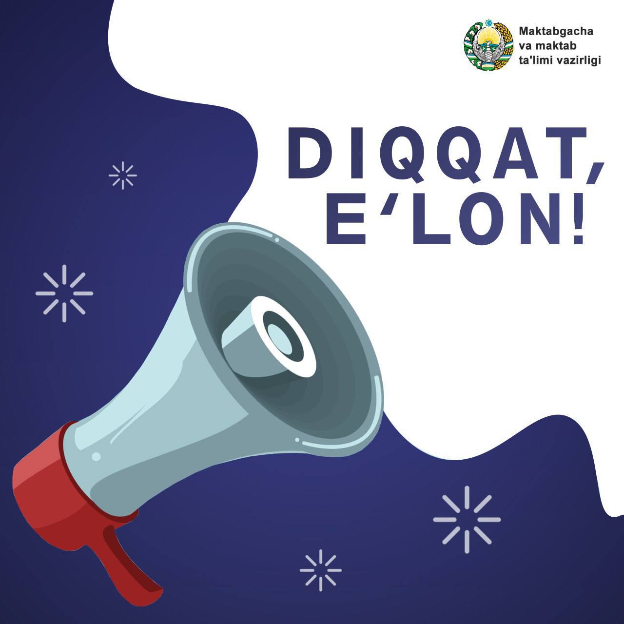 📣 DIQQAT, E'LON!